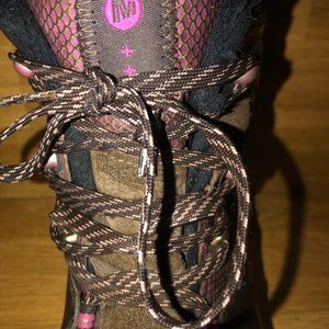 Merrell Brown/Pink Women's Waterproof Hiking Boots